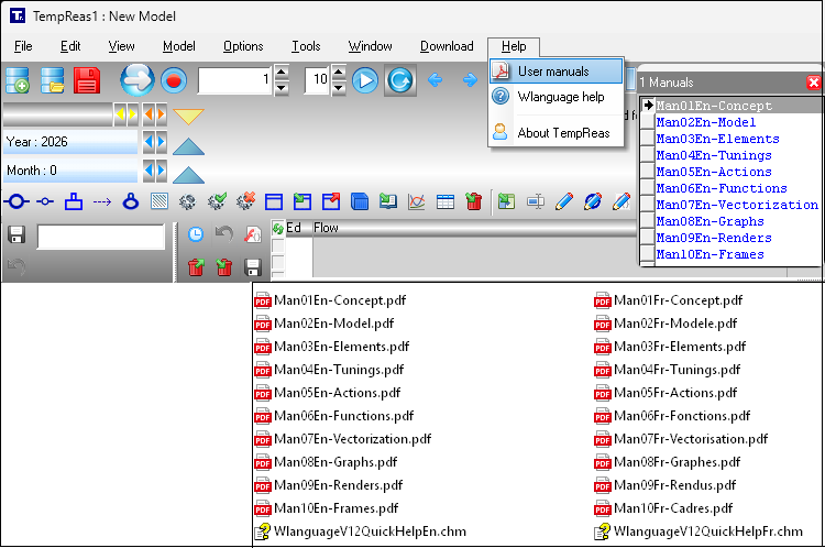 Complete TempReas interface with an open model
